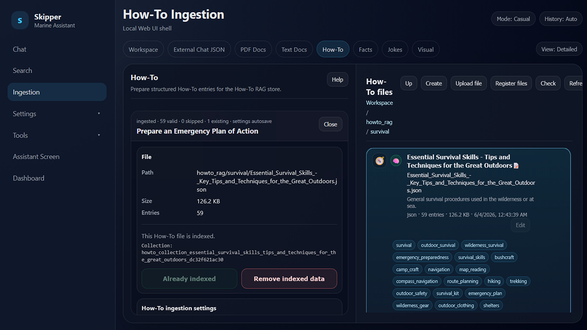 Ingest custom data into the long term memory